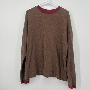 Vintage‎ Snap Long Sleeve Shirt Multicolor 80s Hippie Retro Mens Size Large USA